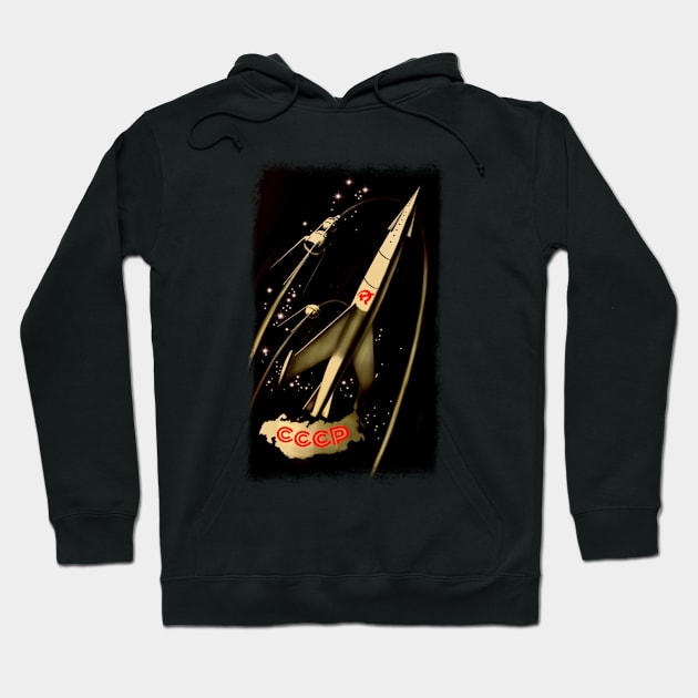 Super Soviet Rocket Legends Hoodie by MotorManiac